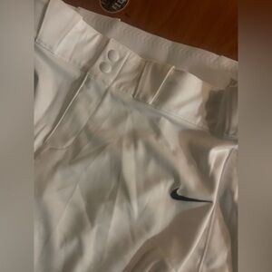 Nike White Dri-FIT Shorts with Black Logo